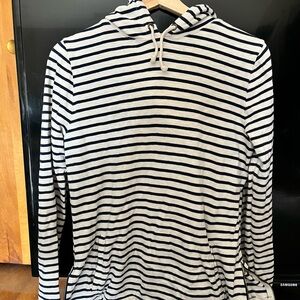 J Crew Nautical Pullover with zipper details